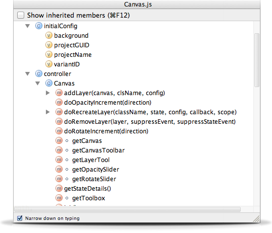 IntelliJ IDEA Keyboard Shortcut: Find members