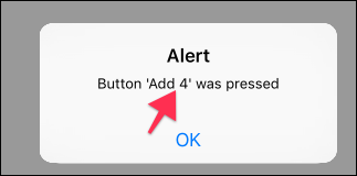 Alert on Button 4