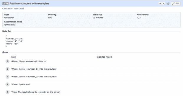 Testrail as Testcase