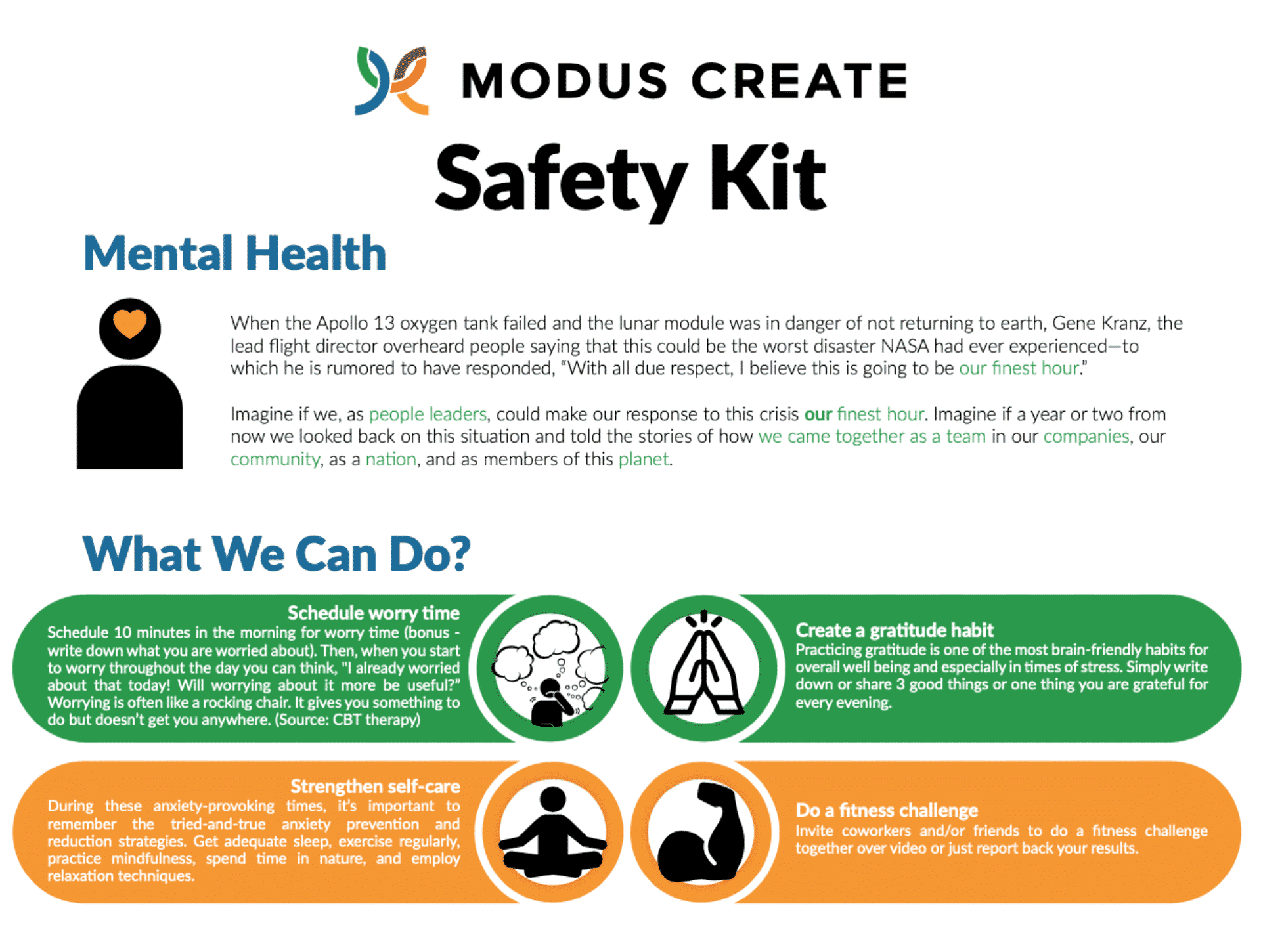 Modus Create Safety Kit