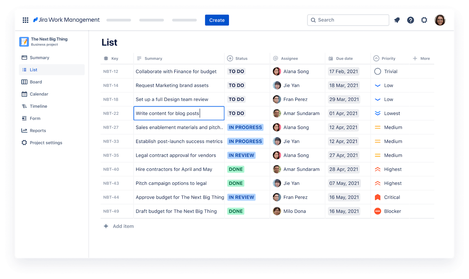 Jira work management